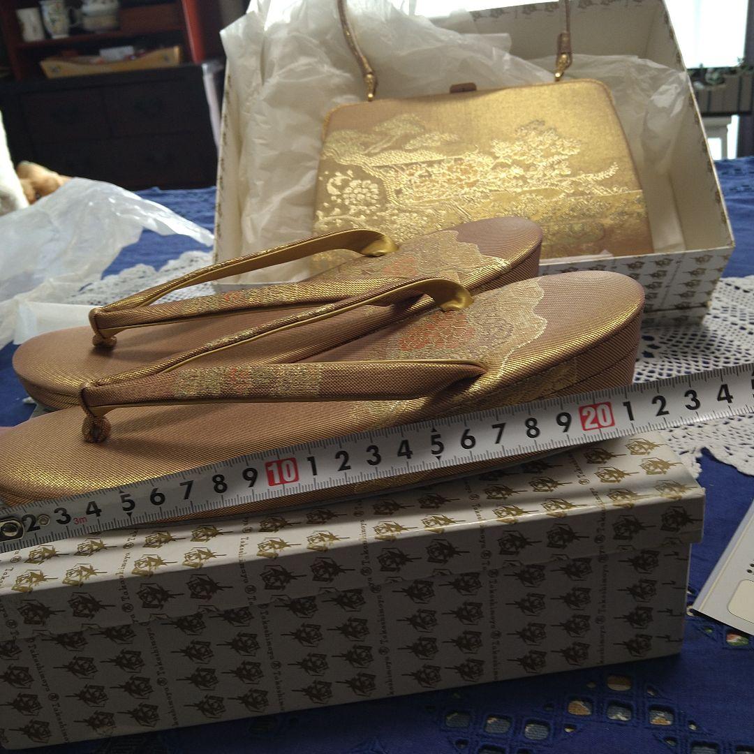 ♥超美品♥高島屋　胡蝶履　 バッグと草履