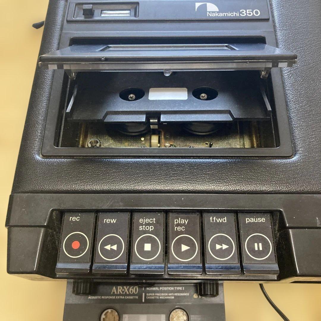 ナカミチ350 カセットデッキ　再生出来るが　ジャンクです。