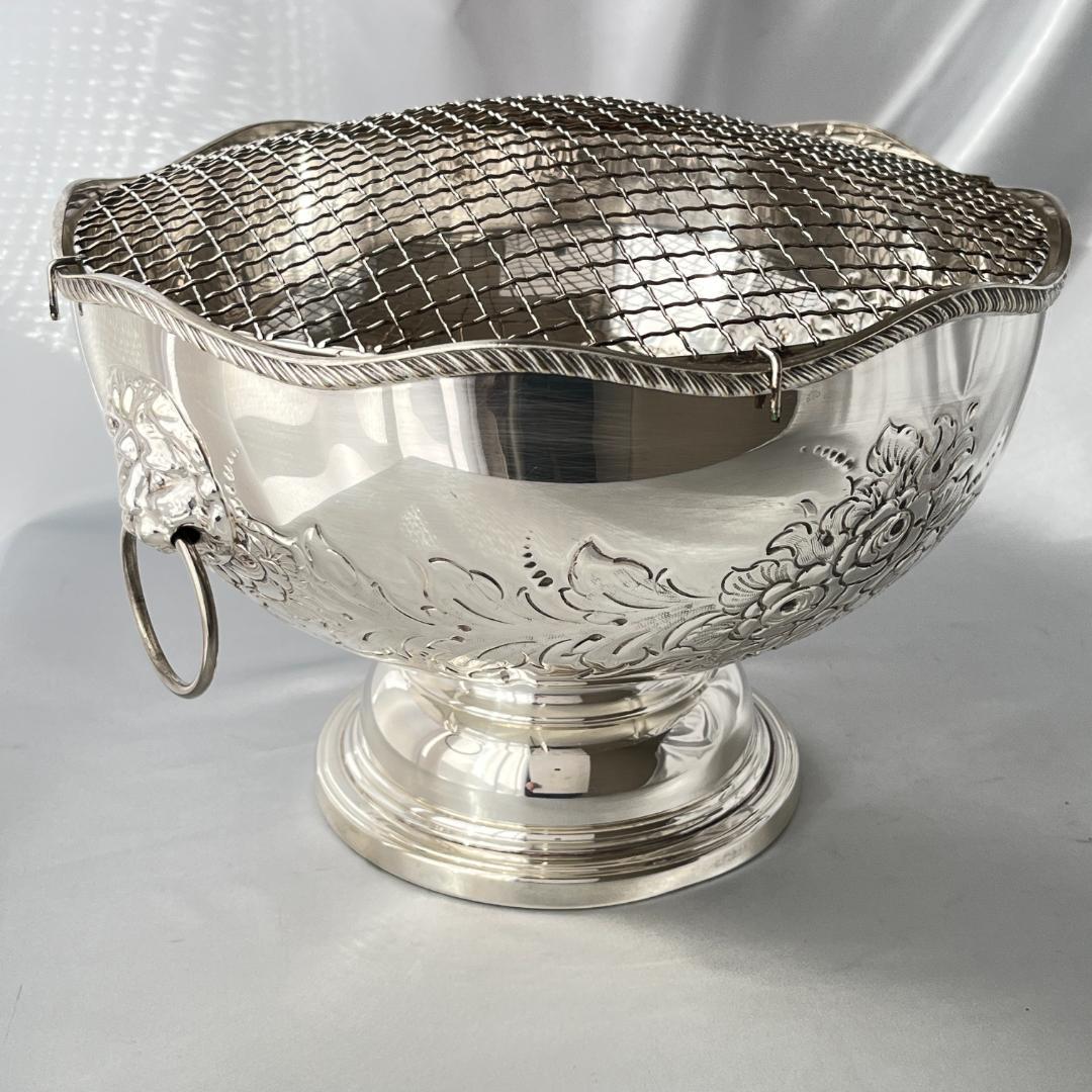 【英国】 ライオンのローズボウル / センターピース 直径27cm 花器