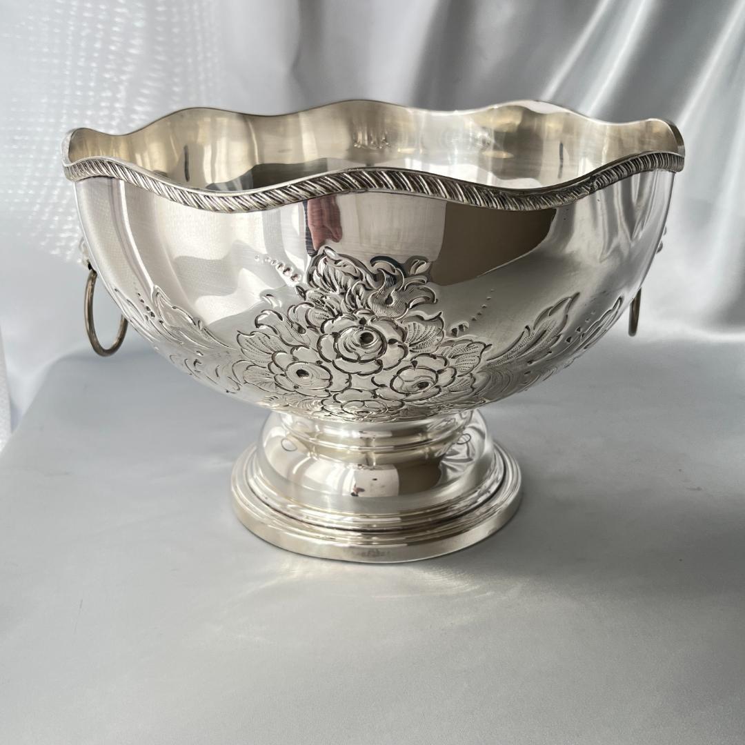 【英国】 ライオンのローズボウル / センターピース 直径27cm 花器