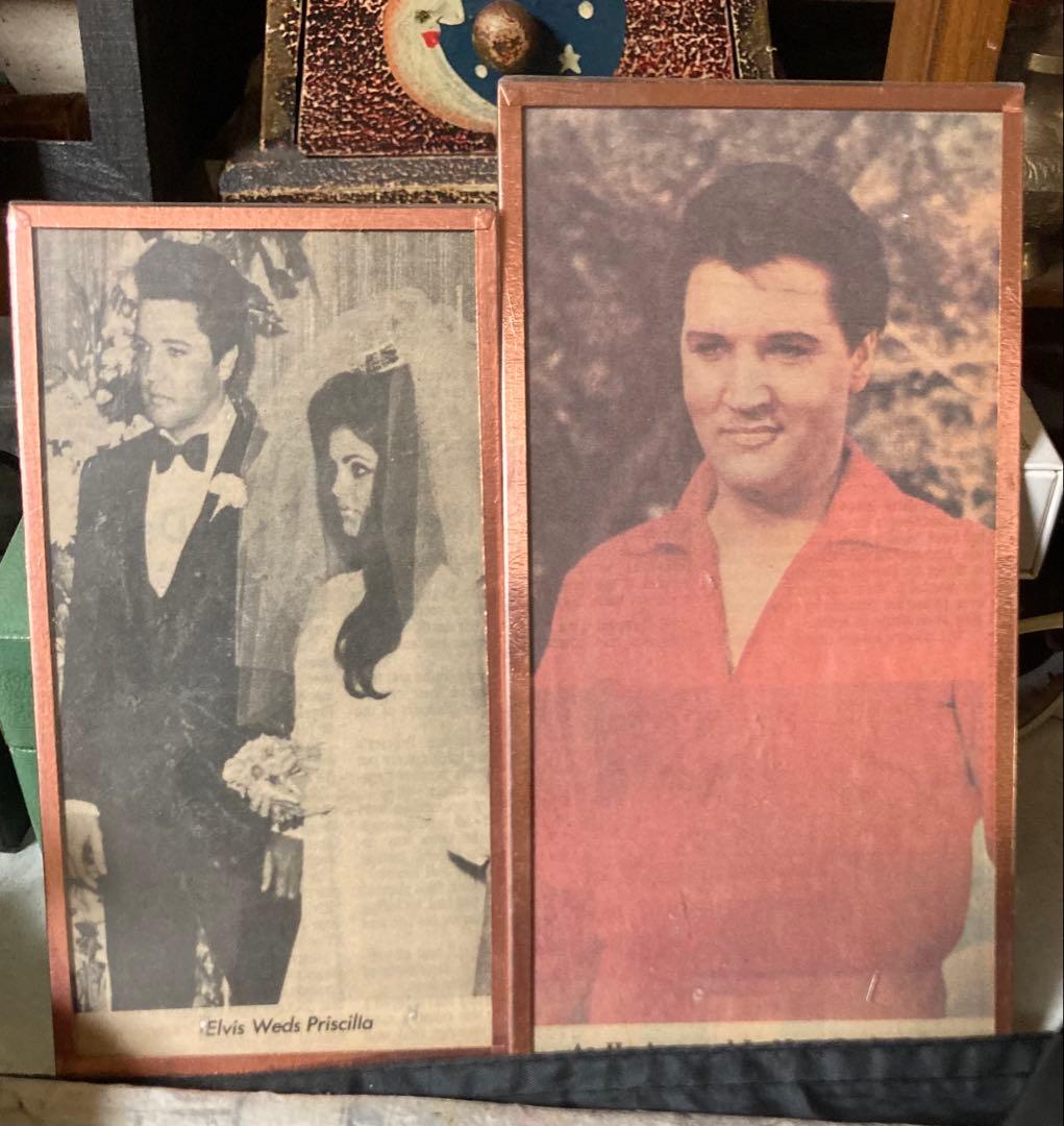 70年代当時物エルヴィス・プレスリー オリジナルウォールハンガーフレーム