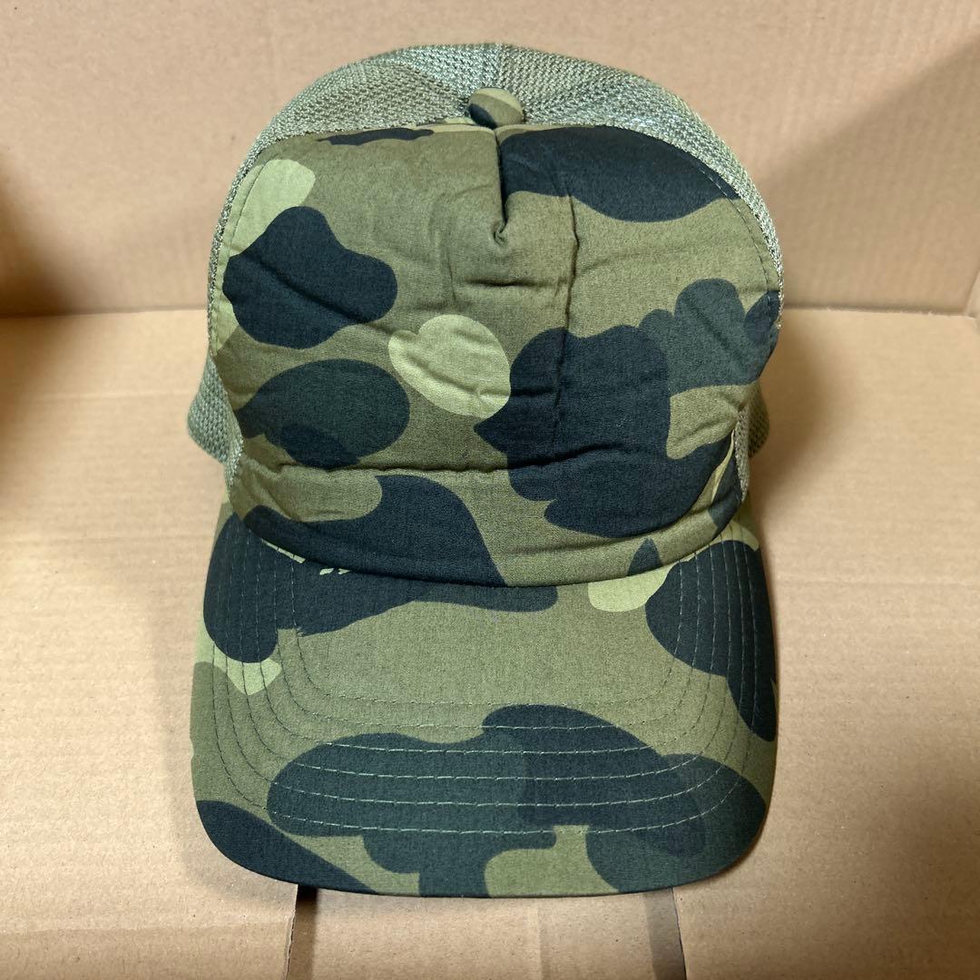 A BATHING APE COLOR CAMO メッシュキャップ　BAPE