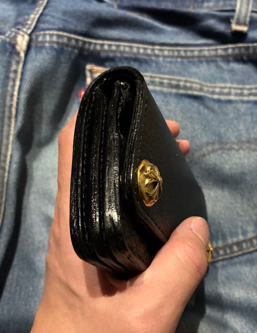 ショートサイズ　クロスボールコンチョブラスゴールドカスタム　※即納可