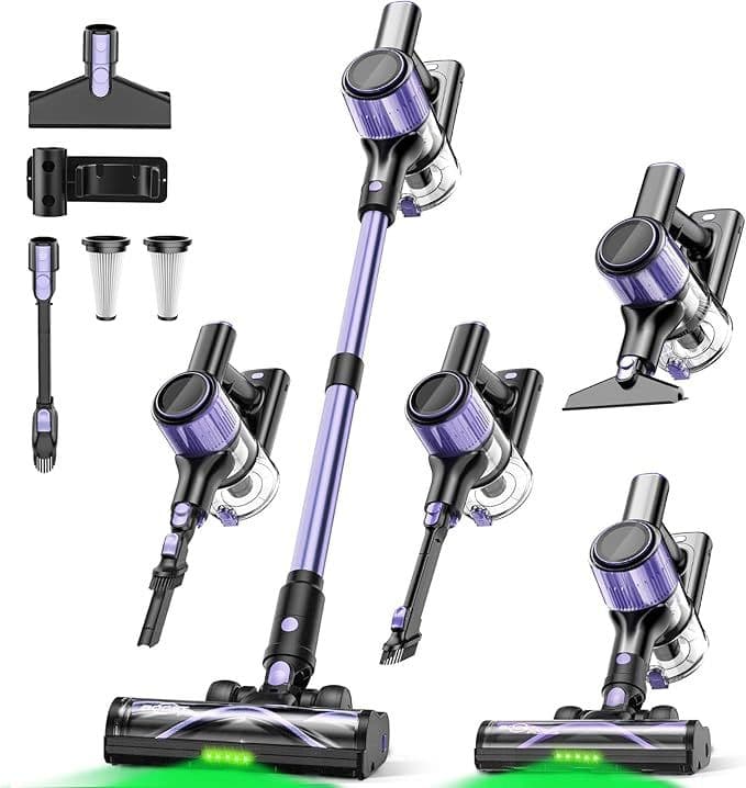 掃除機 コードレス 55000pa超強力吸引・55分連続稼働・自立式