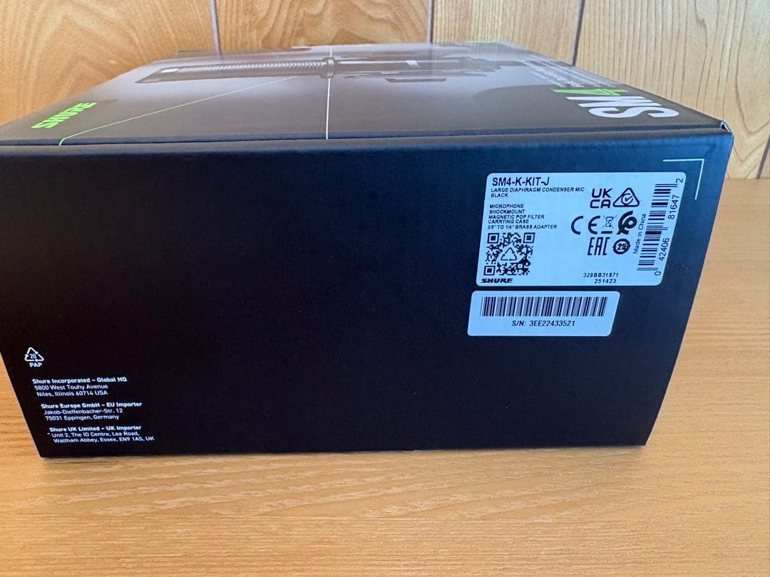 SHURE シュア SM4-K-KIT コンデンサーマイク