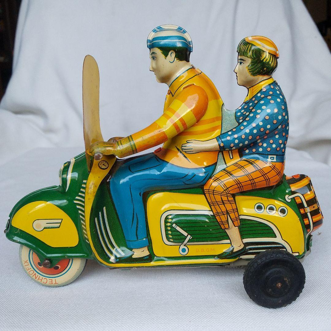 独製 スクーター ブリキ バイク オートバイ レトロ ビンテージ 古い