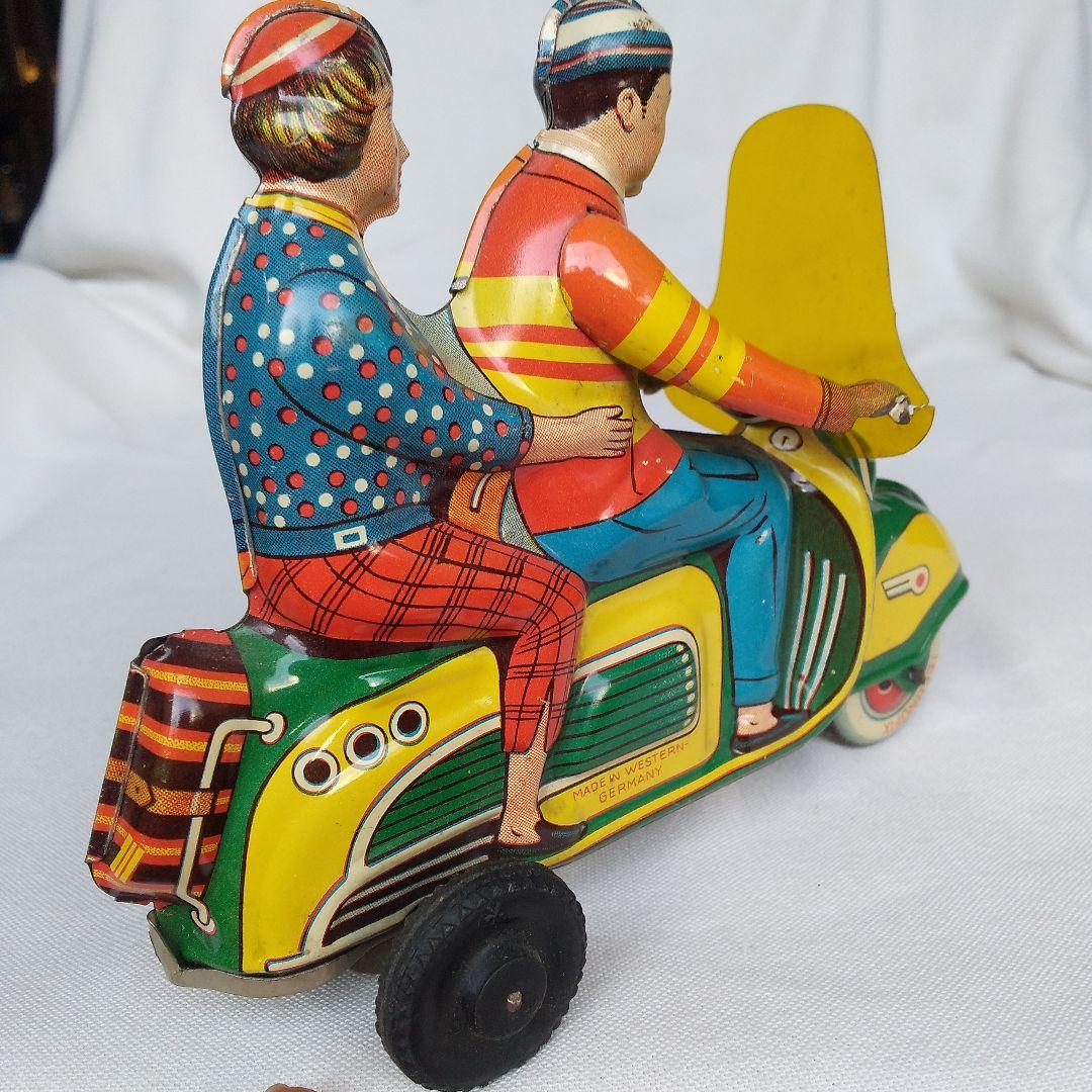 独製 スクーター ブリキ バイク オートバイ レトロ ビンテージ 古い