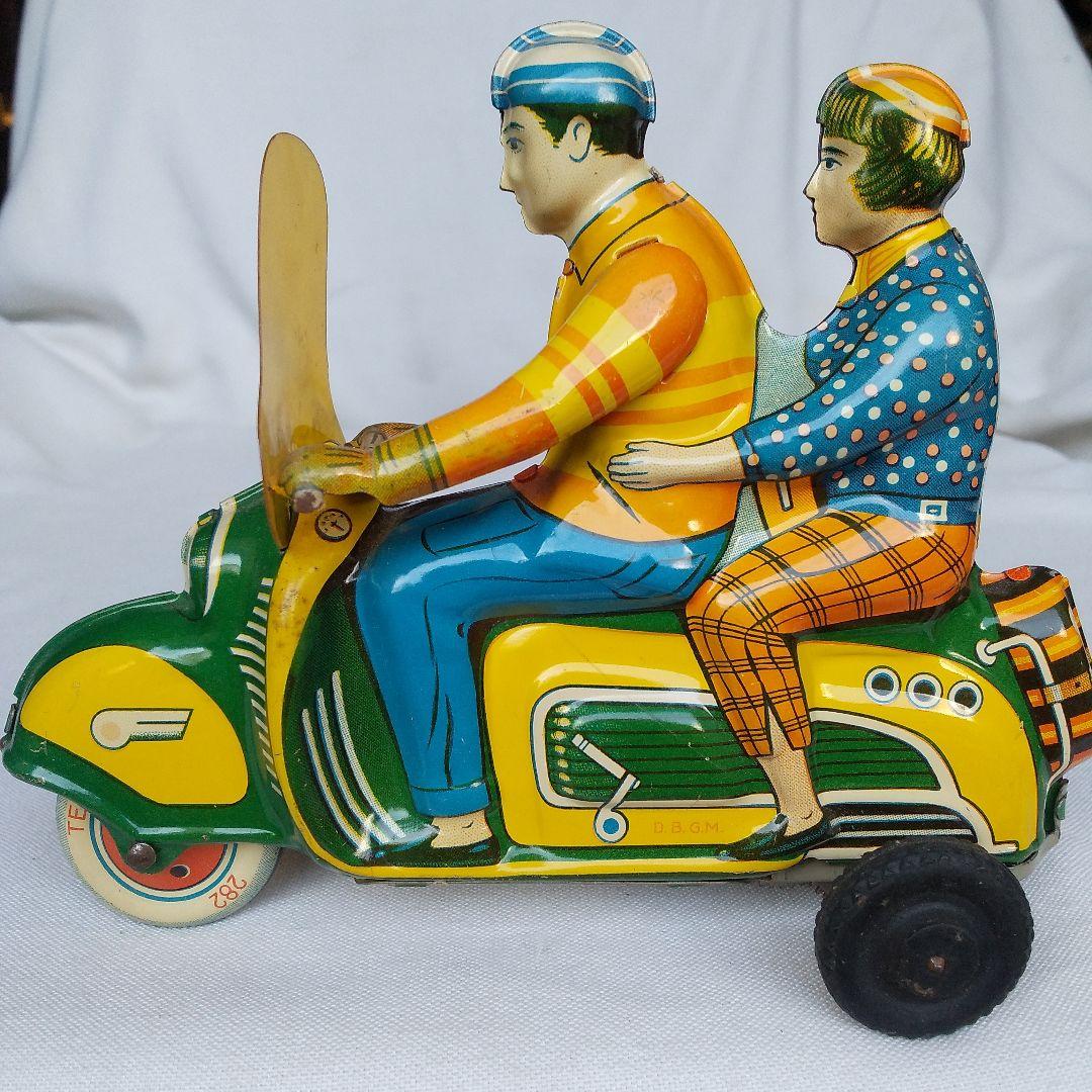 独製 スクーター ブリキ バイク オートバイ レトロ ビンテージ 古い