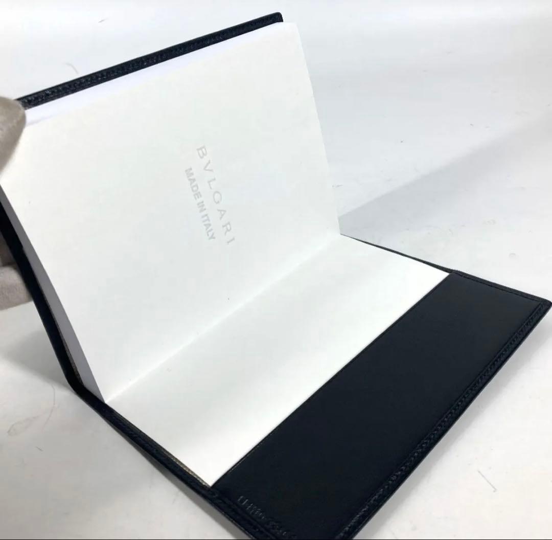 未使用 BVLGARI ブルガリ ノートブック S.bvlgariロゴ ブラック