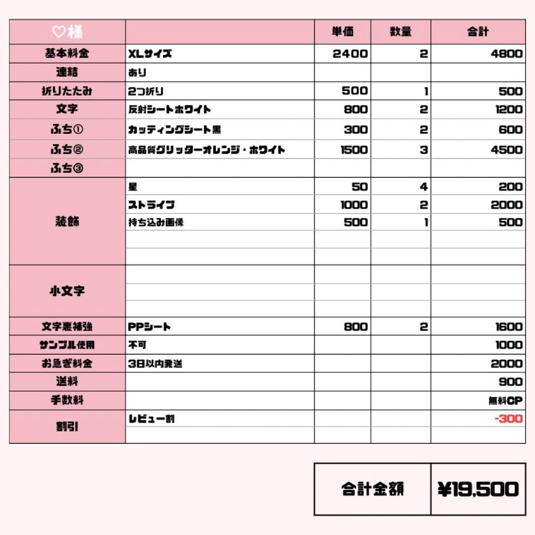 ♡【10/17発】うちわ文字 連結 文字パネル 団扇屋さん オーダー