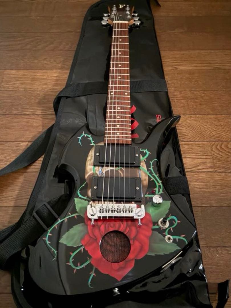 FERNANDES hideモデル SKULL ROSE-Jr. 薔薇髑髏