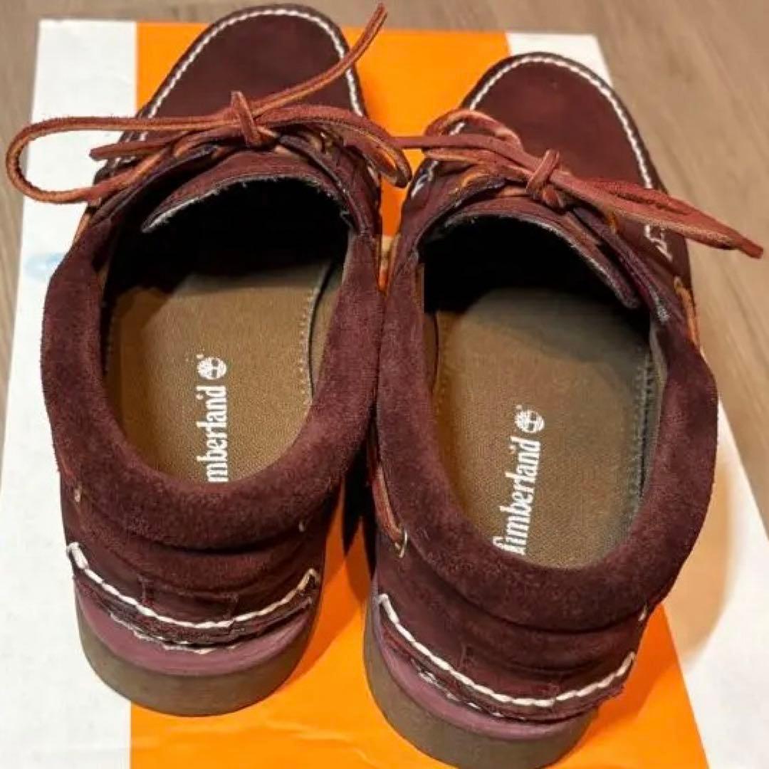 ティンバーランド timberland デッキシューズ 3 eye バーガンディ