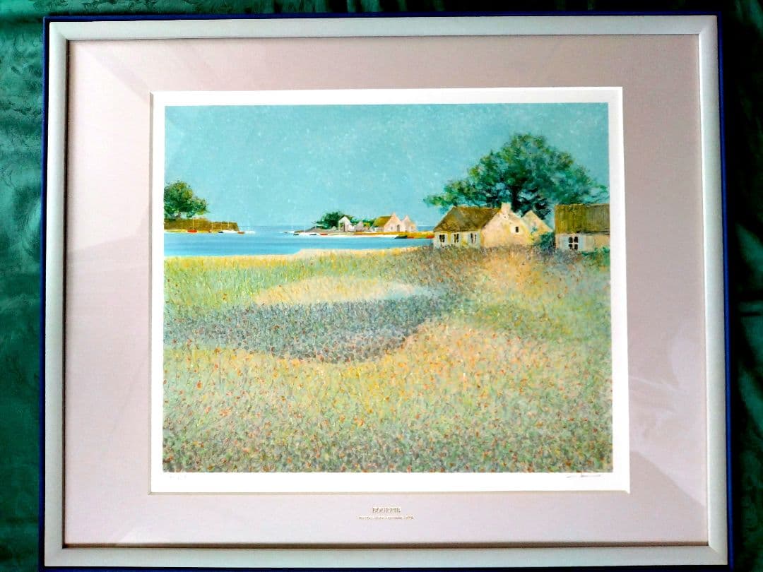 リトグラフ「春の風」アンドレ・ブーリエ リトグラフ