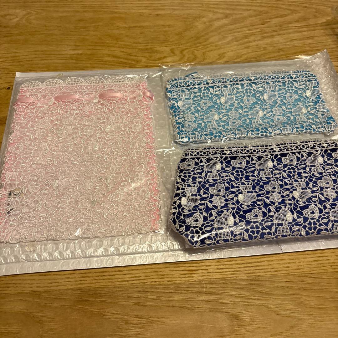 【近沢レース】スヌーピー レースデザインポーチ3点セット