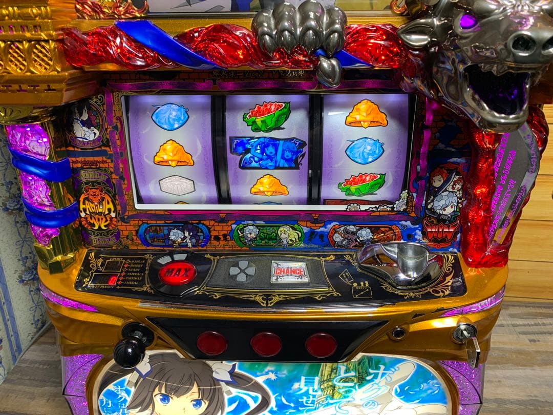 5号機 ダンまち 北電子 不要機 2018年 家庭用電源 パチスロ実機