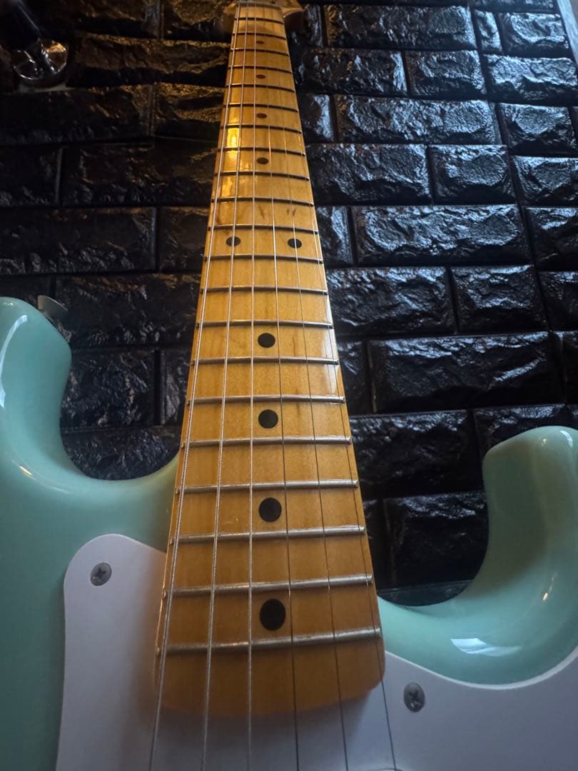 fender Japan ST-57 surf green エフェクター付き