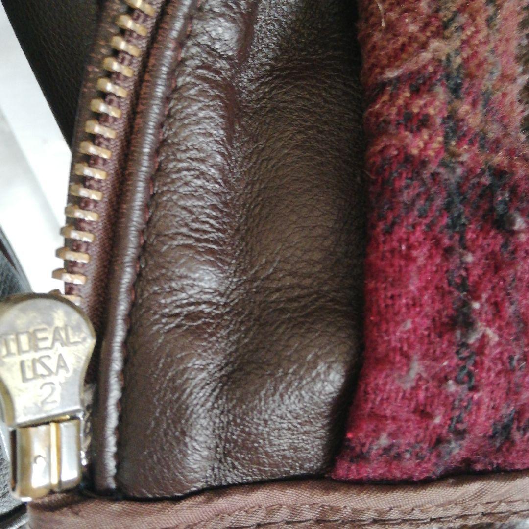 Schott 681ブラウン36  ライダースJK