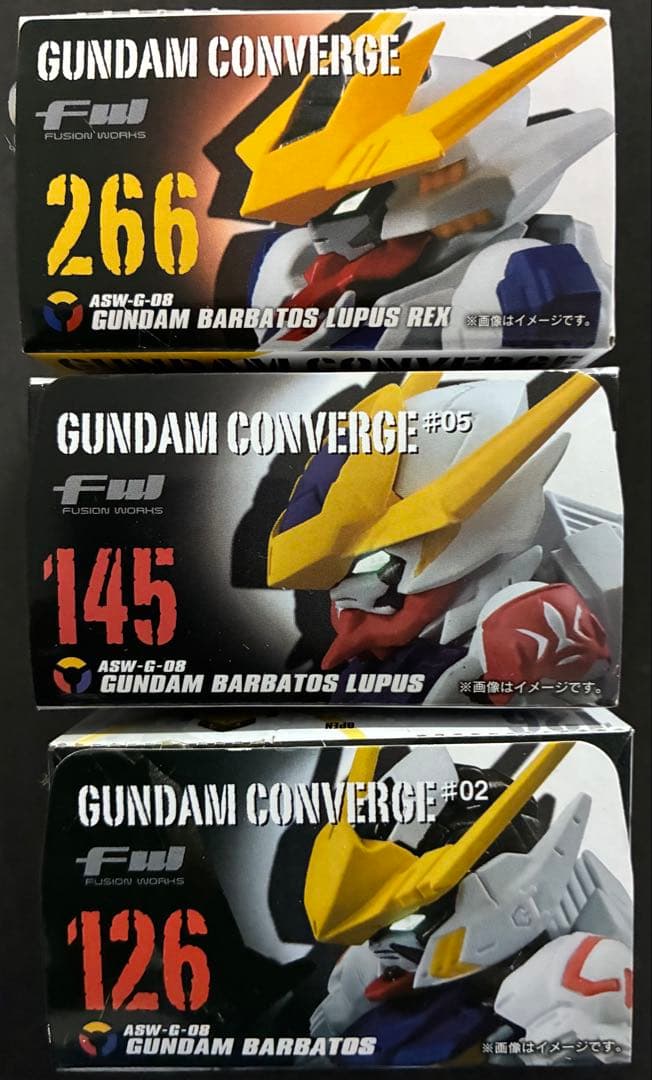 【未開封】GUNDAM CONVERGE 3種セット(ガンダムバルバトス系)