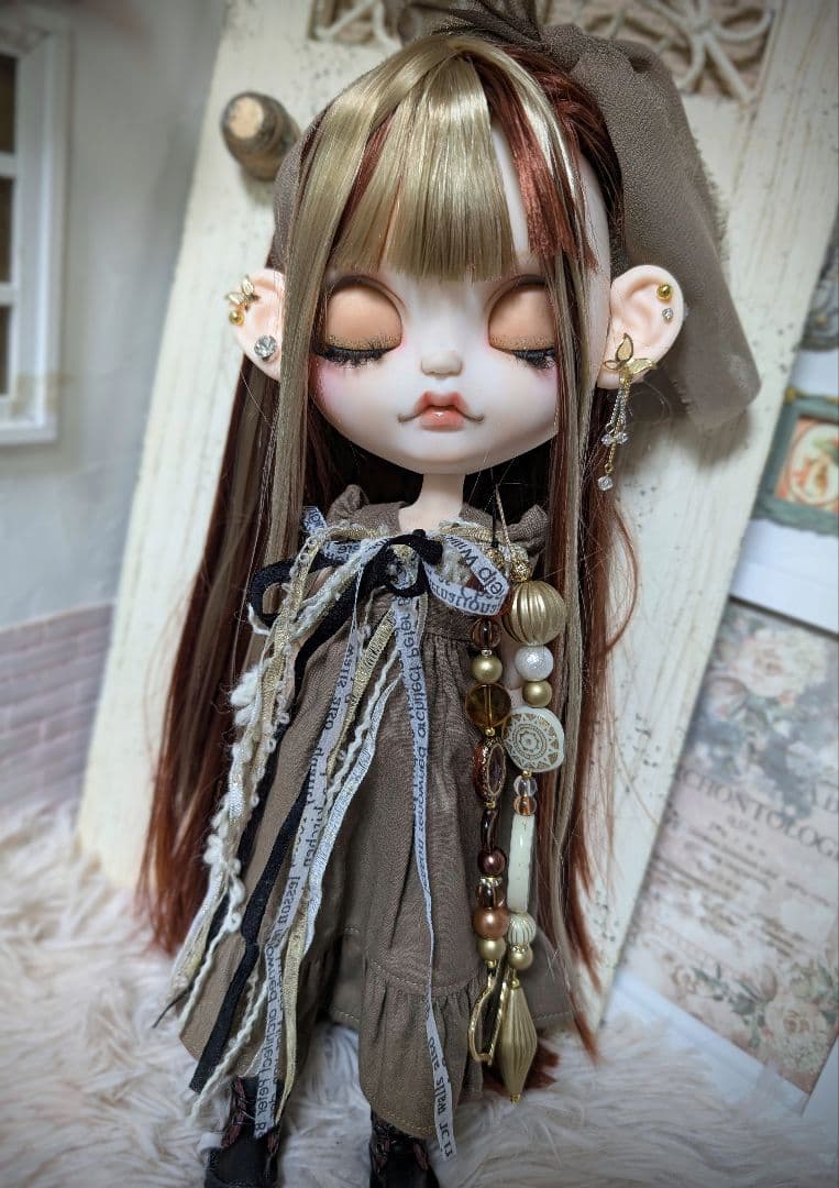 にゃん❁︎アイシードール❁︎カスタム❁︎首傾げボディ❁︎フルセット