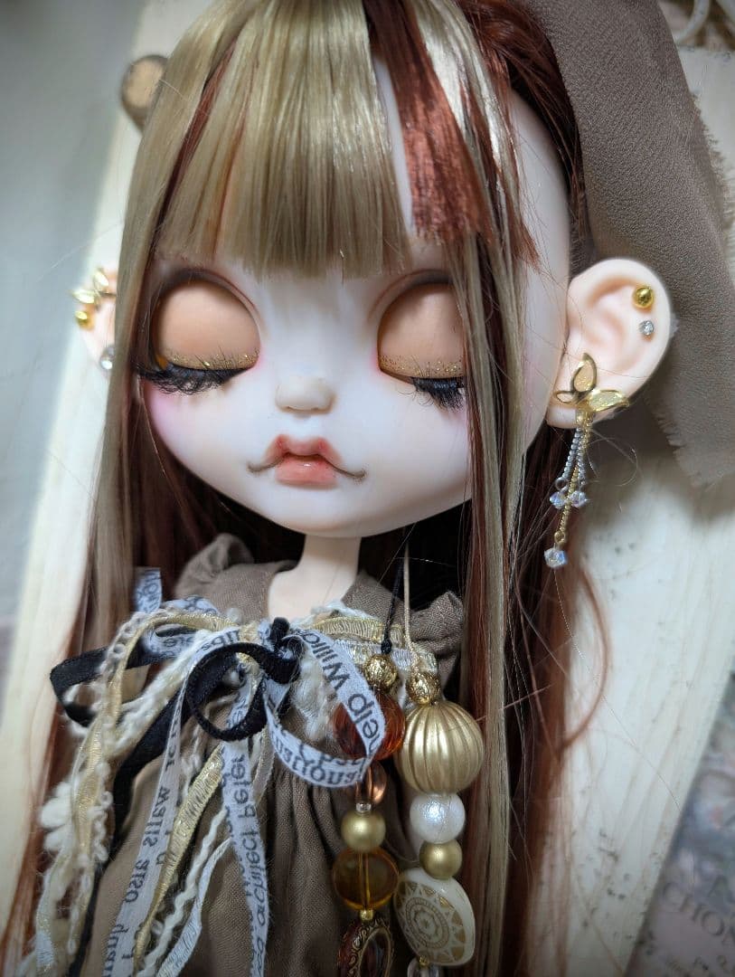 にゃん❁︎アイシードール❁︎カスタム❁︎首傾げボディ❁︎フルセット