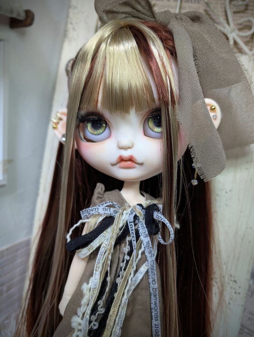 にゃん❁︎アイシードール❁︎カスタム❁︎首傾げボディ❁︎フルセット