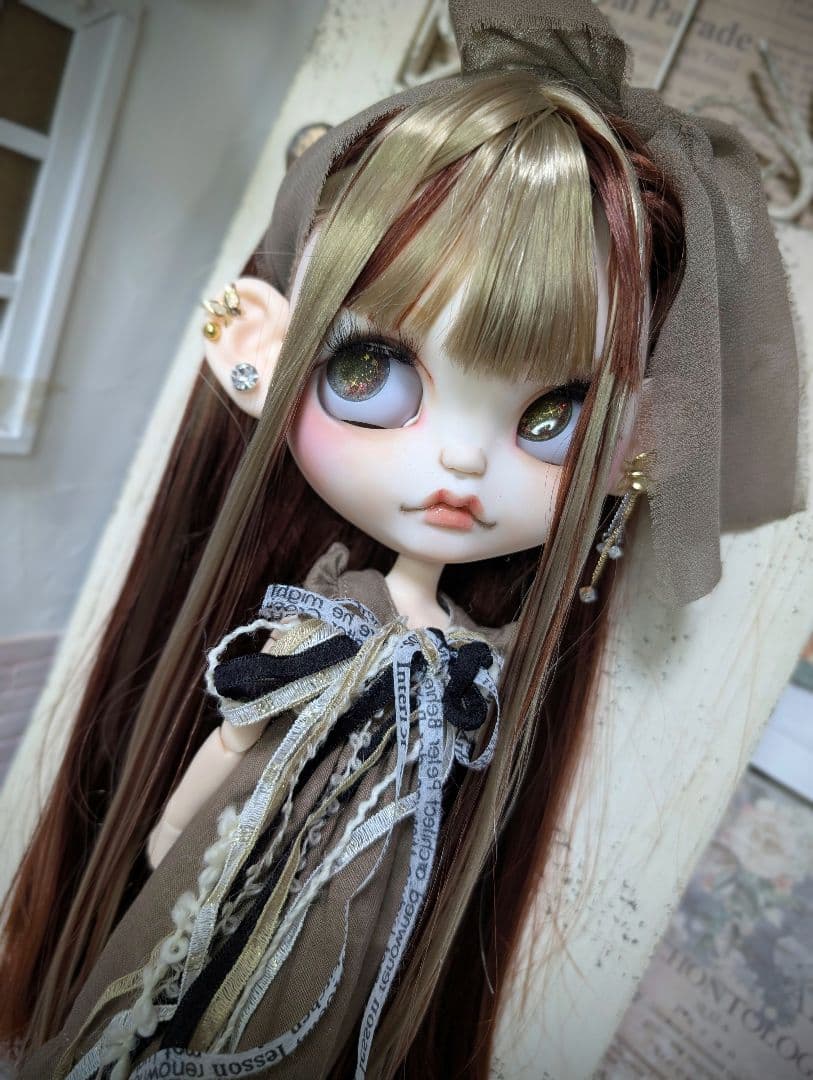 にゃん❁︎アイシードール❁︎カスタム❁︎首傾げボディ❁︎フルセット