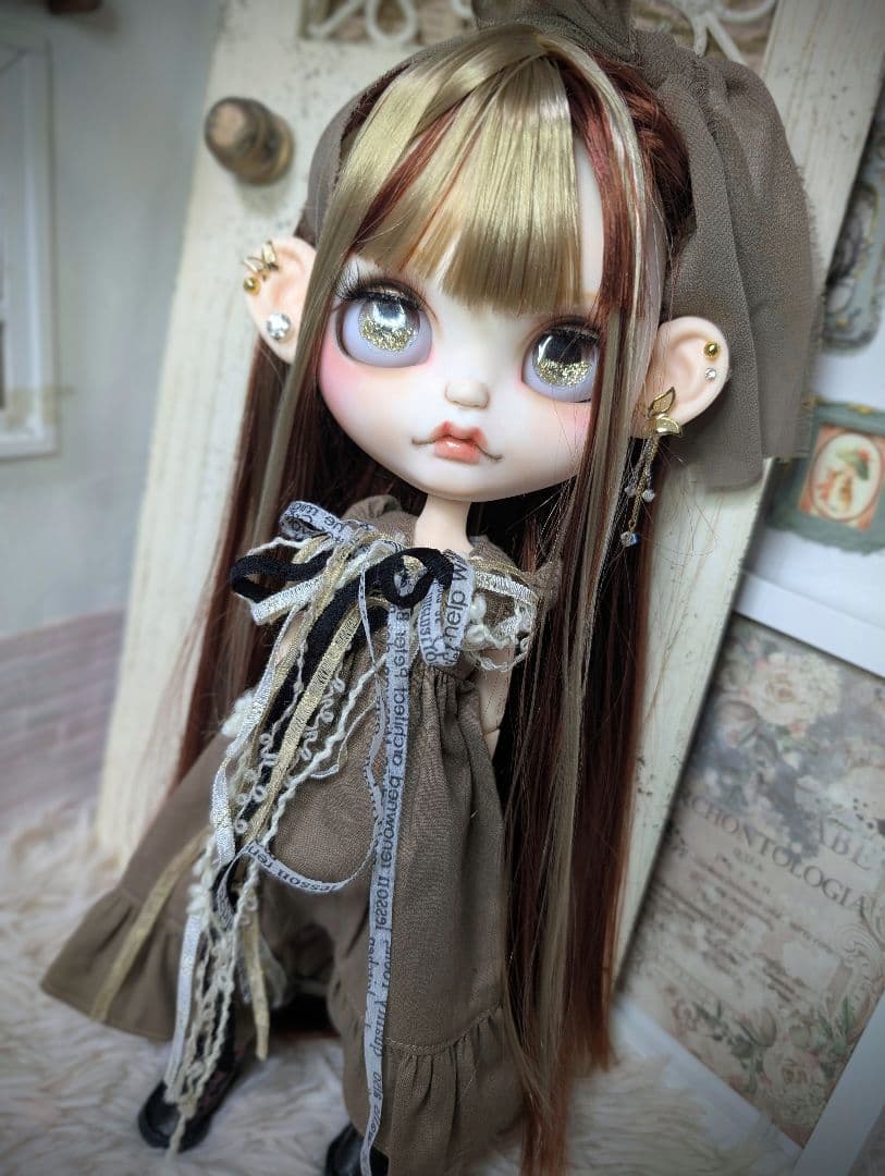 にゃん❁︎アイシードール❁︎カスタム❁︎首傾げボディ❁︎フルセット