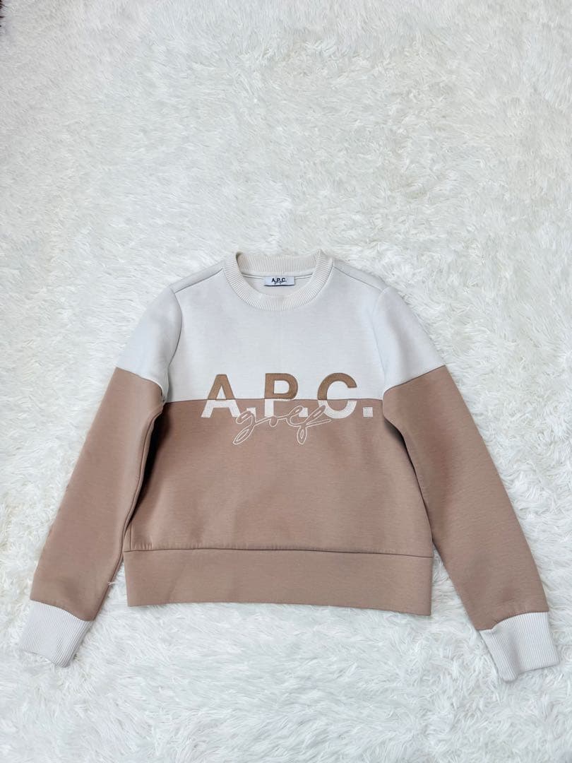 A.P.C. ゴルフウェア　クルーネックトレーナー　スウェット　バイカラー