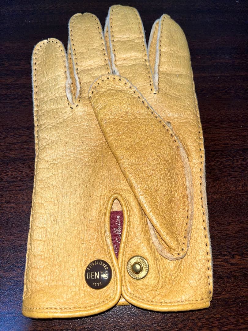 デンツ！人気の裏地なしペッカリーグローブ！Cork色　サイズ8 現定価11万円