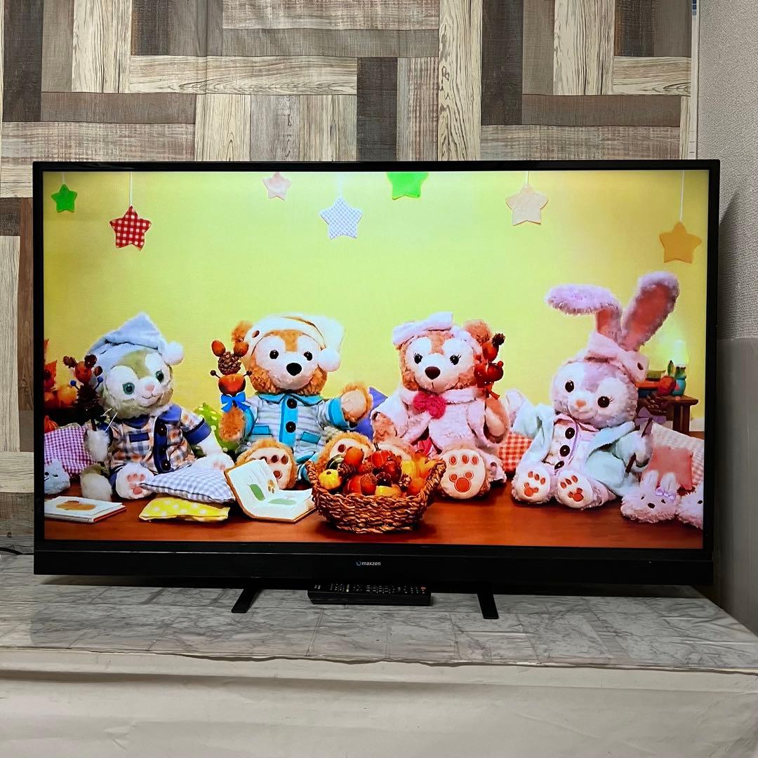 即日受渡❣️全国送料込MAXZEN 50型TV。ゲームモード&外付HDD録画対応