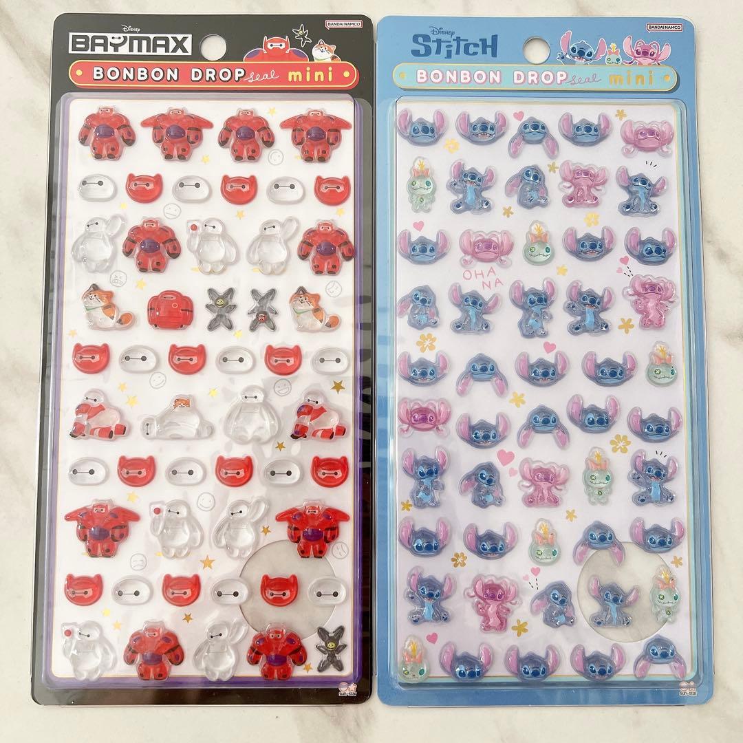 ボンボンドロップシール ボンドロ ミニ スティッチ キティちゃん クロミ 9枚
