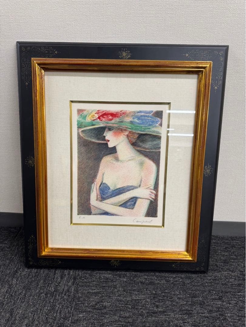 リトグラフ カシニョール　カメオ　EA 直筆サイン