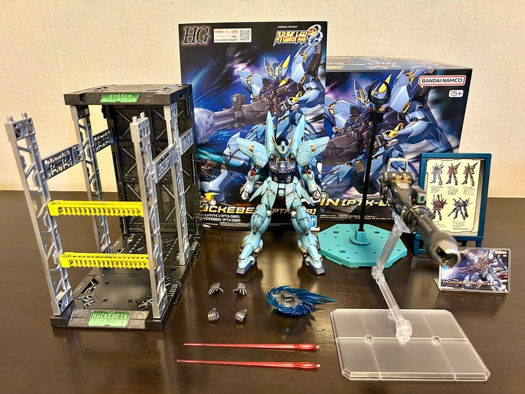 スパロボOG 【塗装済完成品】 HGヒュッケバイン PTX-08R　4大購入特典