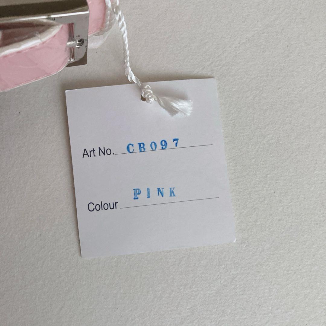 稀少☆未使用 クレージュ ショルダーバッグ デニム ヴィンテージ ロゴ ピンク