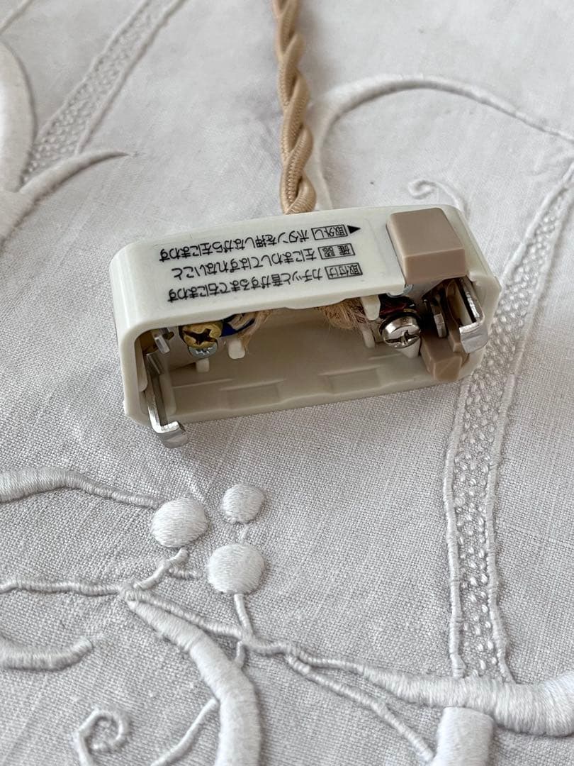 【美品】フランスアンティーク フリルシェード ランプ すりガラス [3526]