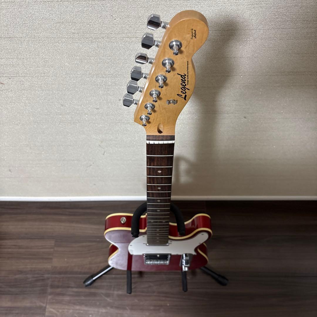 Legend エレキギター 赤 弦なし