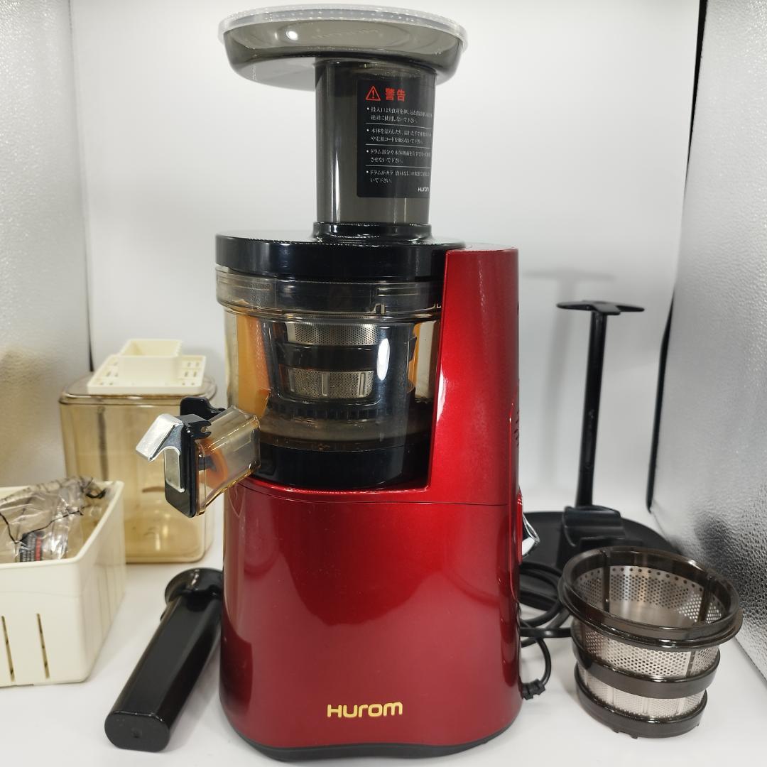 美品　Hurom　スロージューサー　H-AA-RBA17　ヒューロム　レッド