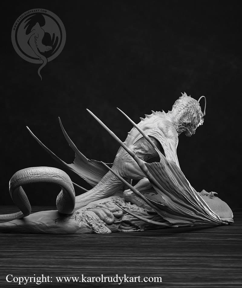 カロルルディックアート DAGON ドラゴン ガレージキット レジンキット