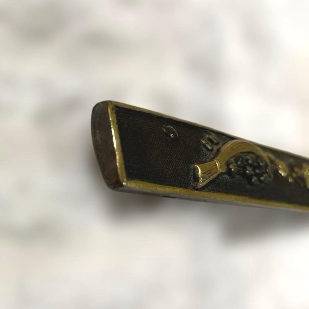 B-17 小柄　柄のみ　武具　銅製　刀装具　日本刀　美術品　工芸品　装飾品
