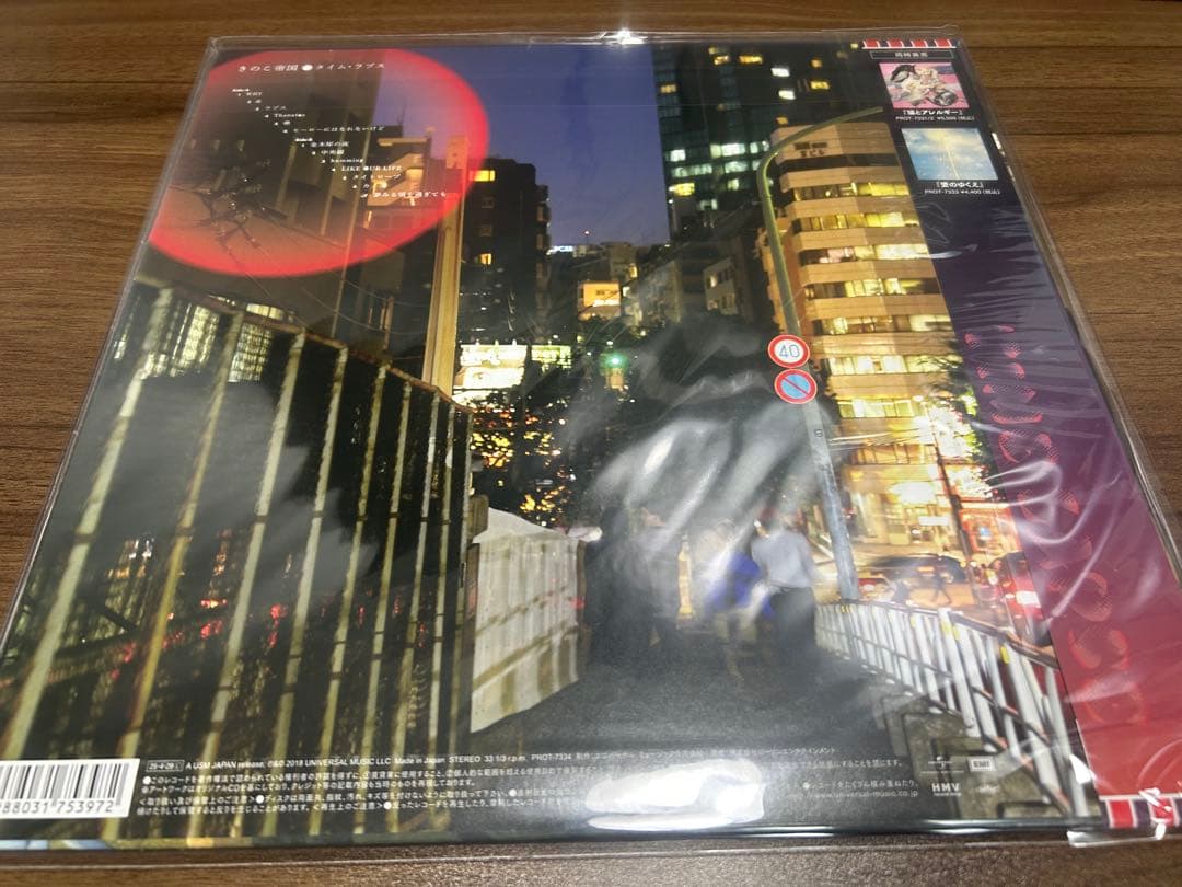 きのこ帝国　アナログ　レコード　猫とアレルギー　タイム・ラプス