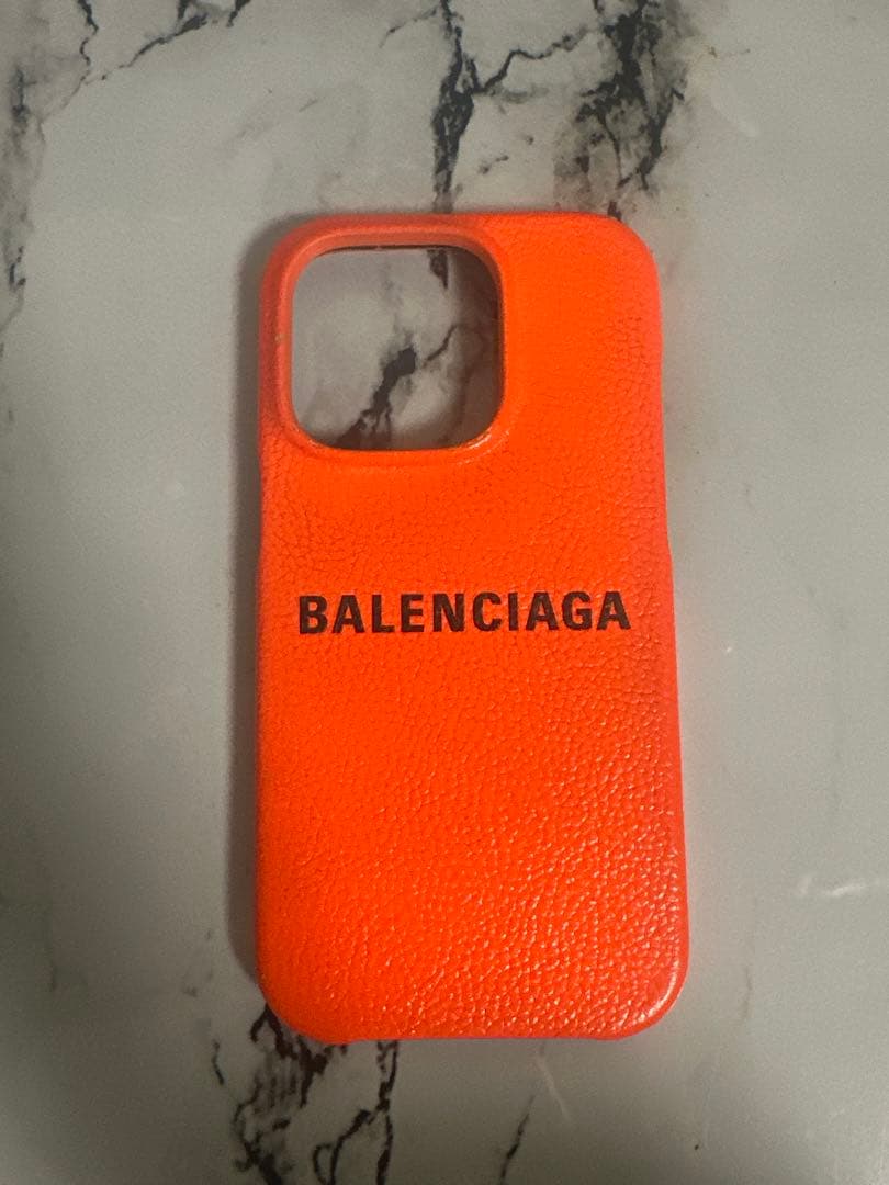 BALENCIAGA オレンジ iPhone14プロスマホケース