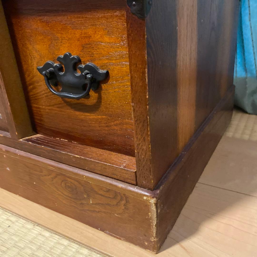 木製階段状引き出しタンス