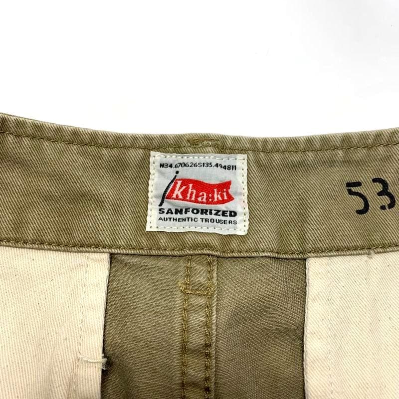 専用◎KHA:KI カーキ TYPE43 チノ ワイド トラウザーズ パンツ