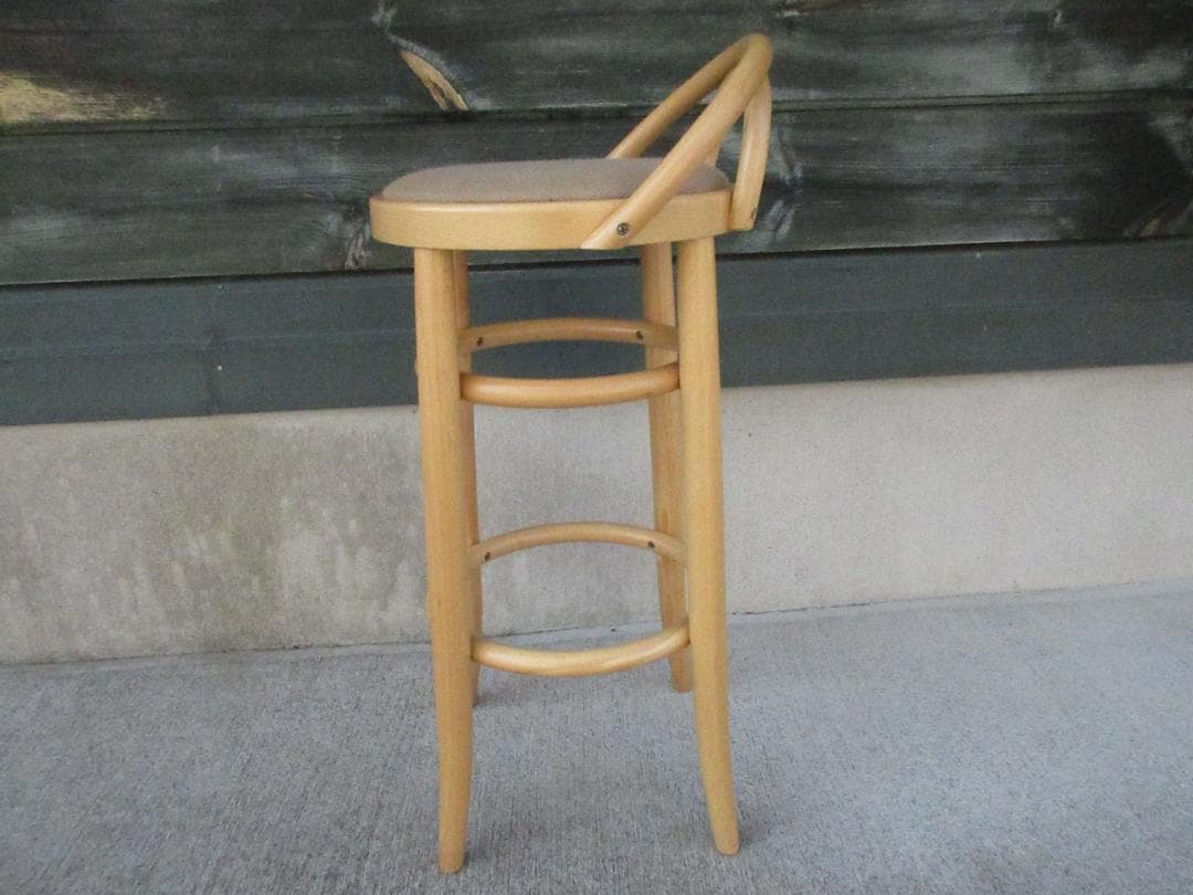 ★秋田木工アキモク曲木ベントウッドチェア2091-U/カウンターチェア