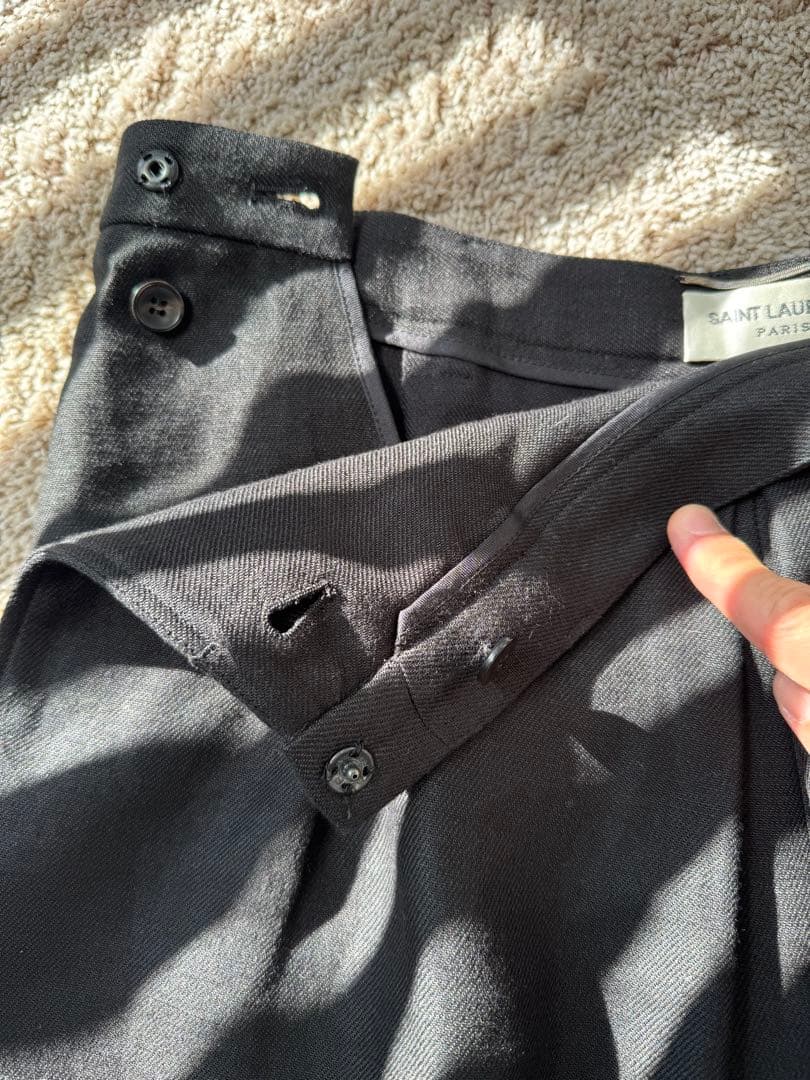 SAINT LAURENT ブラック サルエルパンツ