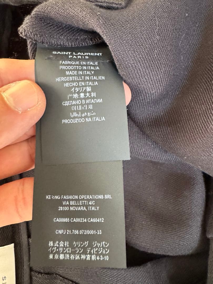 SAINT LAURENT ブラック サルエルパンツ