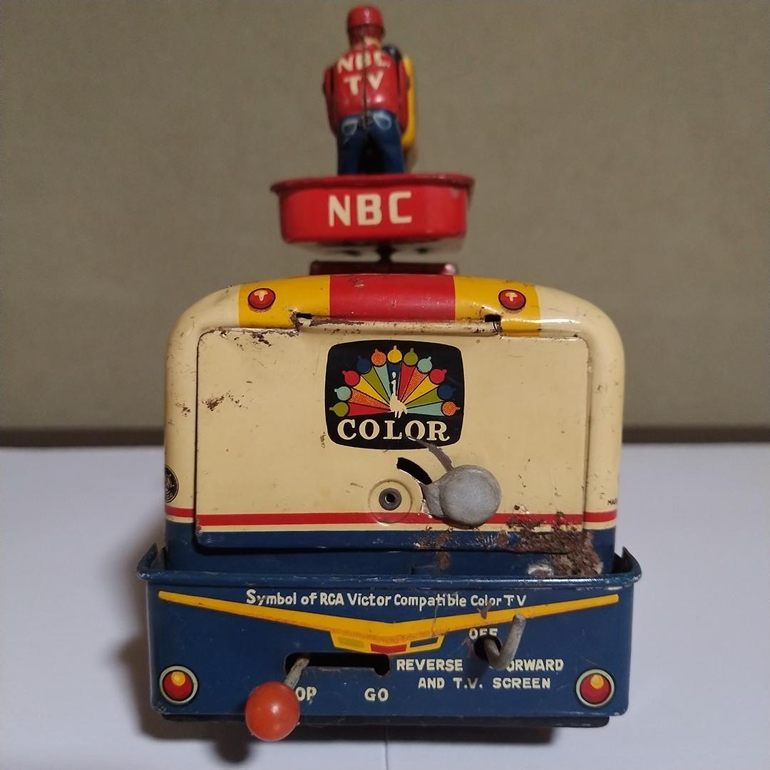 ヤ*ン様 ヨネザワ NBCテレビ 中継車 ブリキ