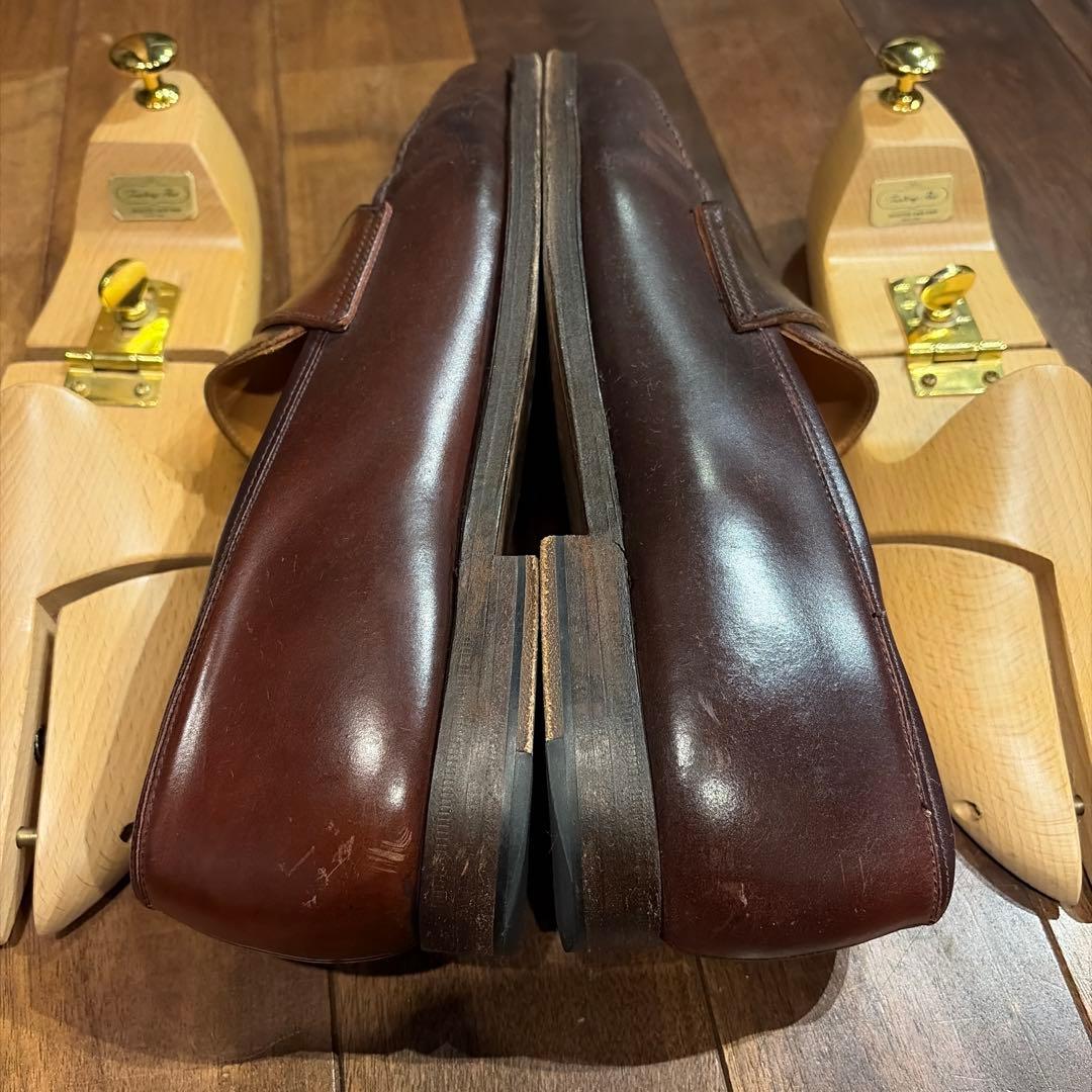 CROCKETT&JONES ダークブラウン レザー ローファー※送料込