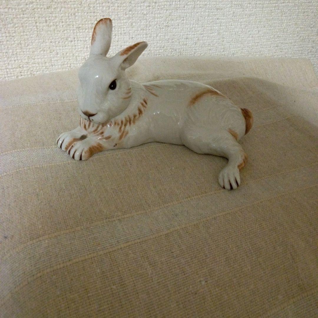 Villeroy&Bochビレロイ&ボッホ　陶器　置物　ウサギ　ヴィンテージ