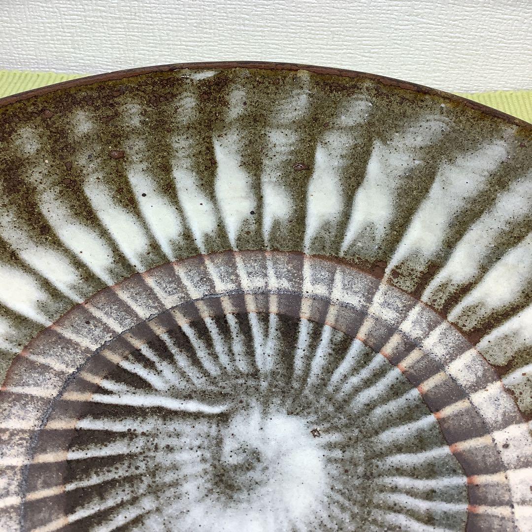 値下げ　小鹿田焼　中皿　刷毛目